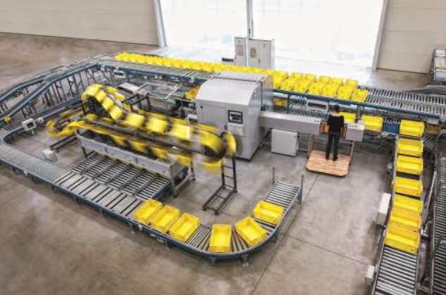 Batch-Pick’n-Scan-Sorter, SSI Schäfer, Hochleistungskommissioniersystem, Kommissionierung, Warehouse