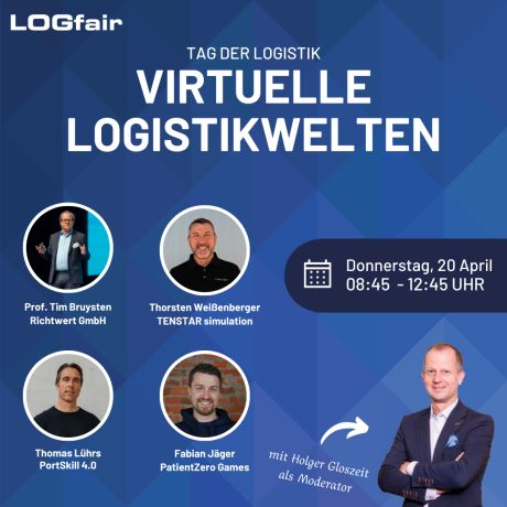 Logfair, Tag der Logistik, Virtuelle Logistikwelten