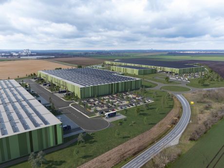 New construction project, halls, logistics real estate, project development New construction project, halls, logistics real estate, project development