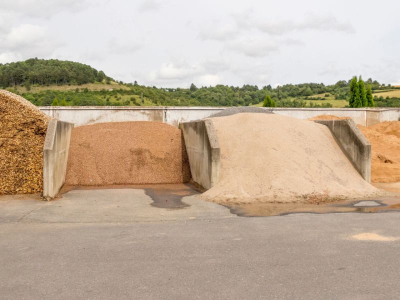 Bulk material warehouse, Bulk material storage, storage types